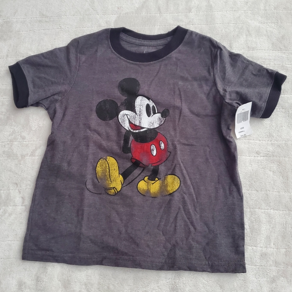 Disneyland Mickey Mouse T-Shirt Toddler Unisex Sz XXS Gray